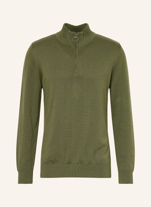 Barbour Half-zip sweater DARK GREEN