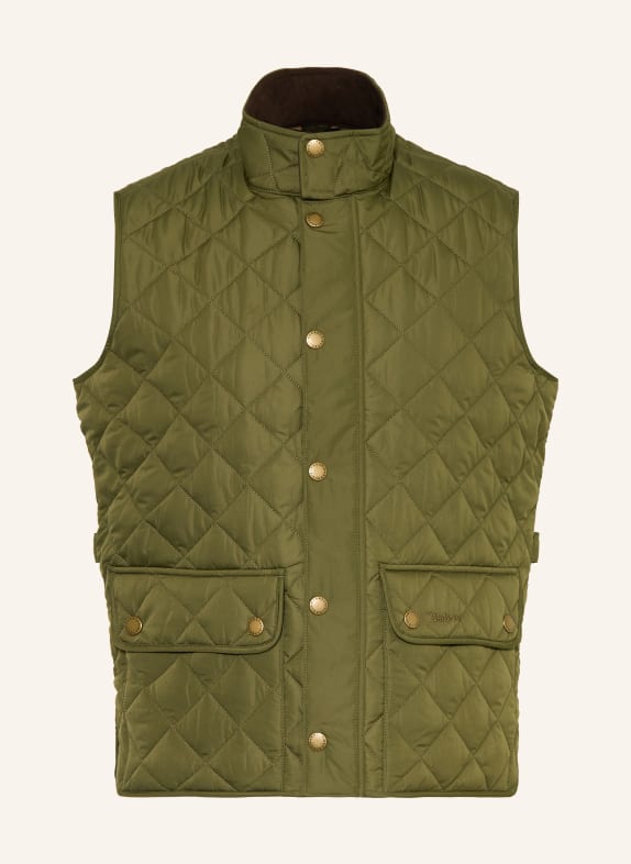 Barbour Prošívaná vesta OLIVOVÁ