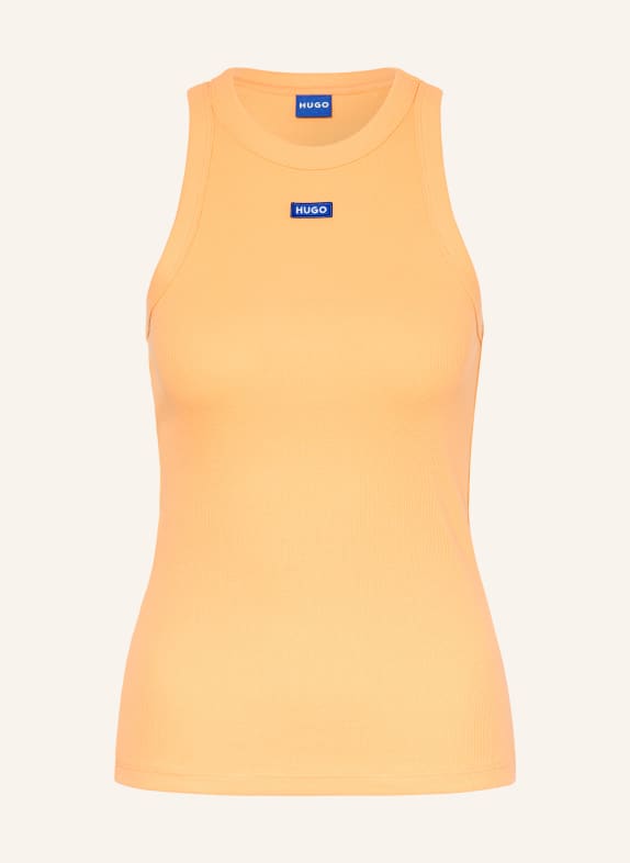 HUGO Top EASY TANK ORANŽOVÁ