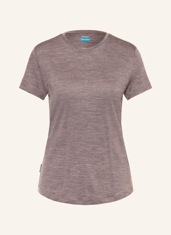 icebreaker T-shirt SPHERE III z dodatkiem wełny merino SZAROBRĄZOWY