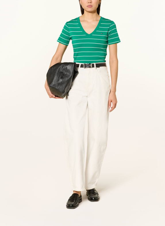 TOMMY HILFIGER T-shirt GROEN / WIT