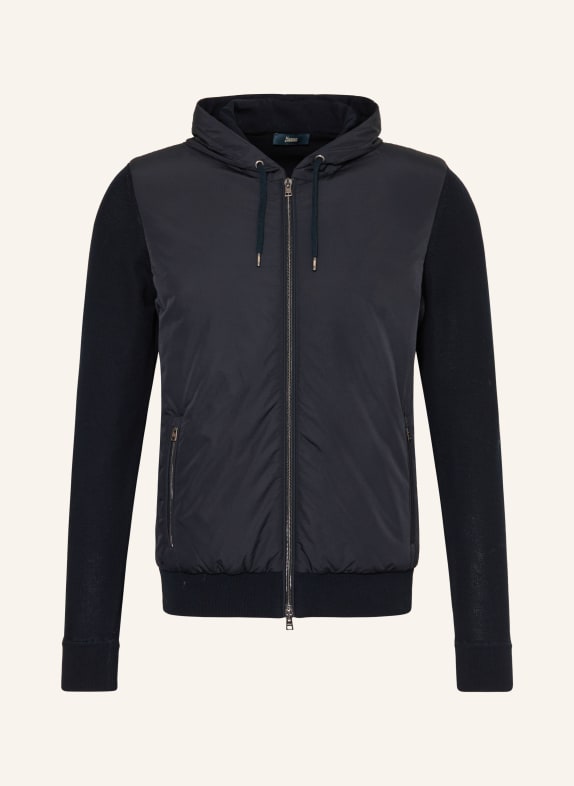 HERNO Jacke im Materialmix DUNKELBLAU