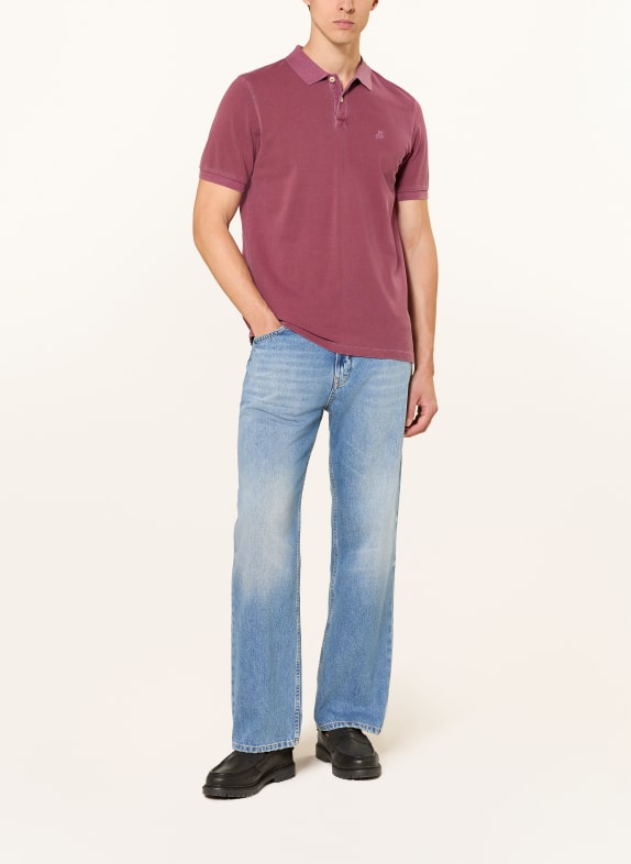 Marc O'Polo Piqué-Poloshirt DUNKELROT