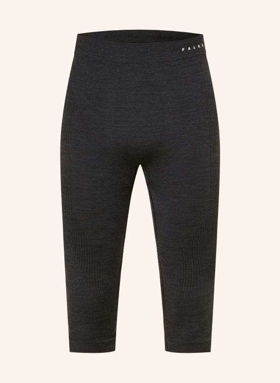 FALKE Funktionswäsche-Hose WOOL-TECH mit verkürzter Beinlänge SCHWARZ