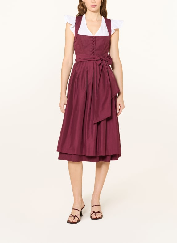 CocoVero Dirndl HEDI ROUGE FONCÉ