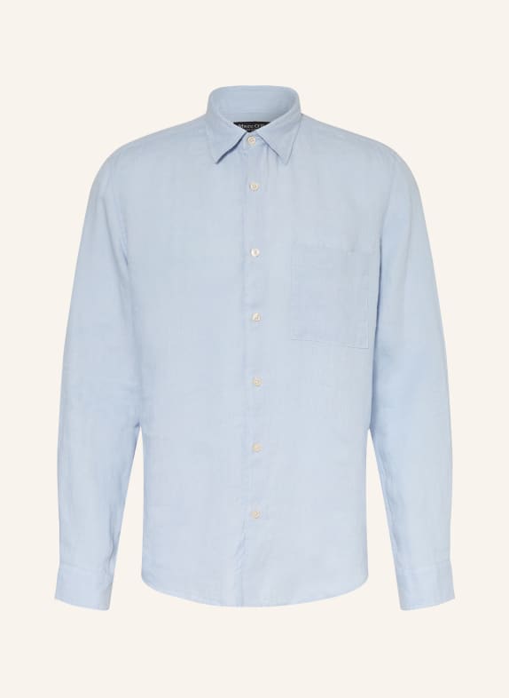 Marc O'Polo Lněná košile Regular Fit TMAVĚ MODRÁ