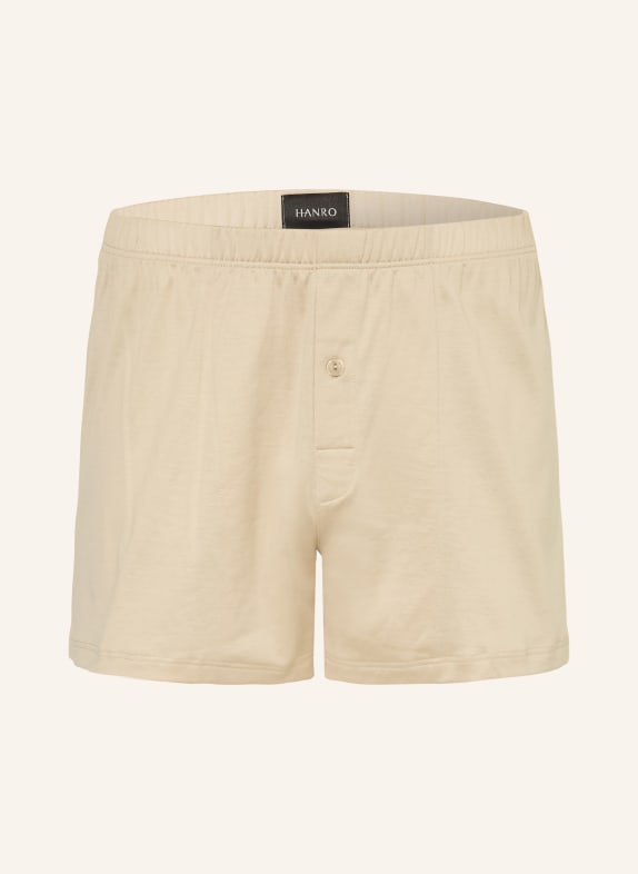 HANRO Boxerky COTTON SPORTY BÉŽOVÁ