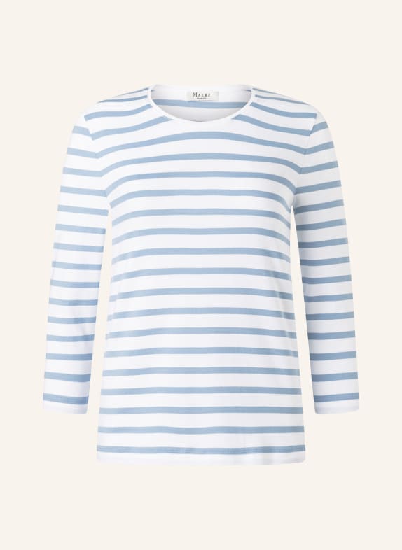 MAERZ MUENCHEN Košile s 3/4 rukávem BÍLÁ / TMAVĚ MODRÁ