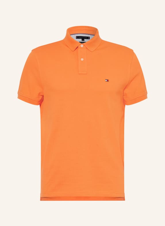 TOMMY HILFIGER Piqué polo shirt regular fit ORANGE