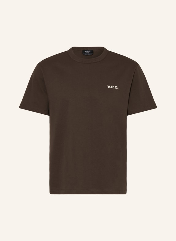 A.P.C. T-Shirt DUNKELBRAUN