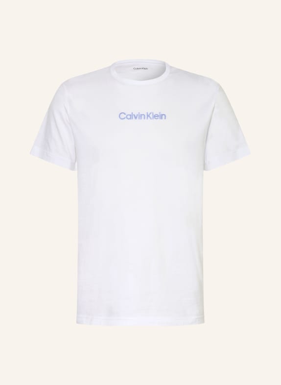 Calvin Klein Koszulka od piżamy BIAŁY / JASNONIEBIESKI