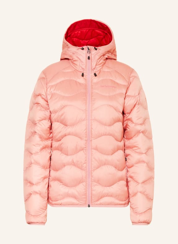 Peak Performance Lehká péřová bunda HELIUM SVĚTLE ČERVENÁ