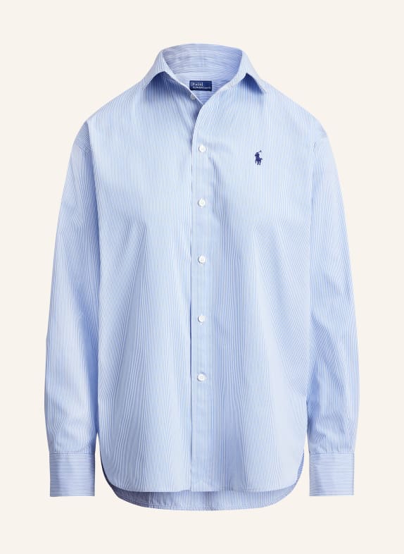POLO RALPH LAUREN Košilová halenka MODRÁ / BÍLÁ