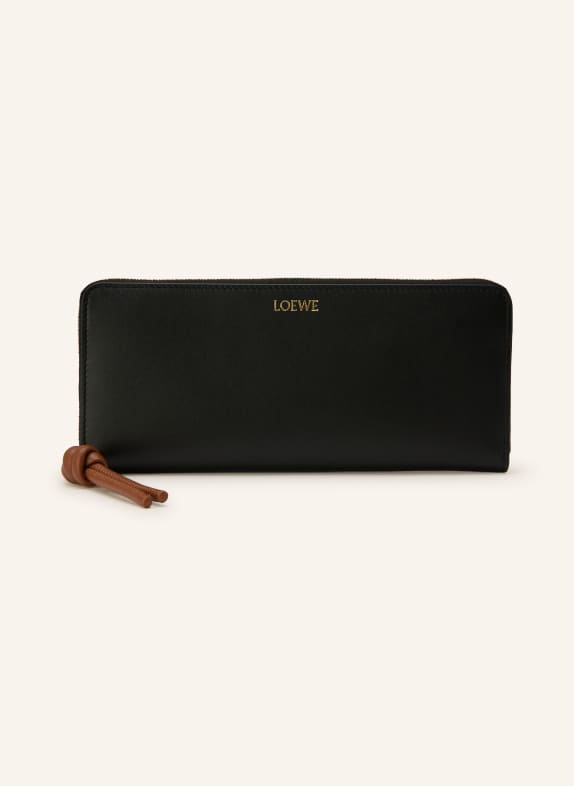 LOEWE Geldbörse SCHWARZ / GOLD / BRAUN