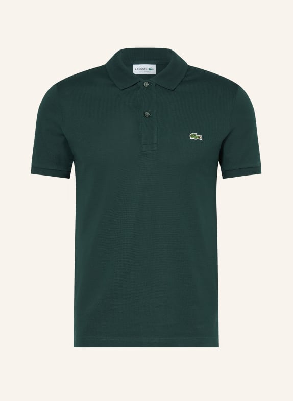 LACOSTE Piqué-Poloshirt Slim Fit DUNKELGRÜN