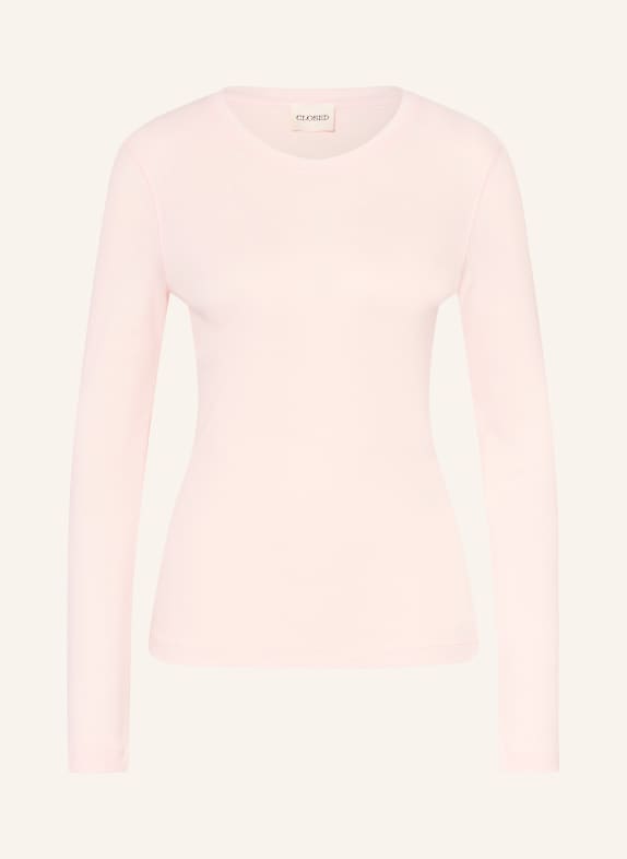 CLOSED Tričko s dlouhým rukávem SVĚTLE RŮŽOVÁ