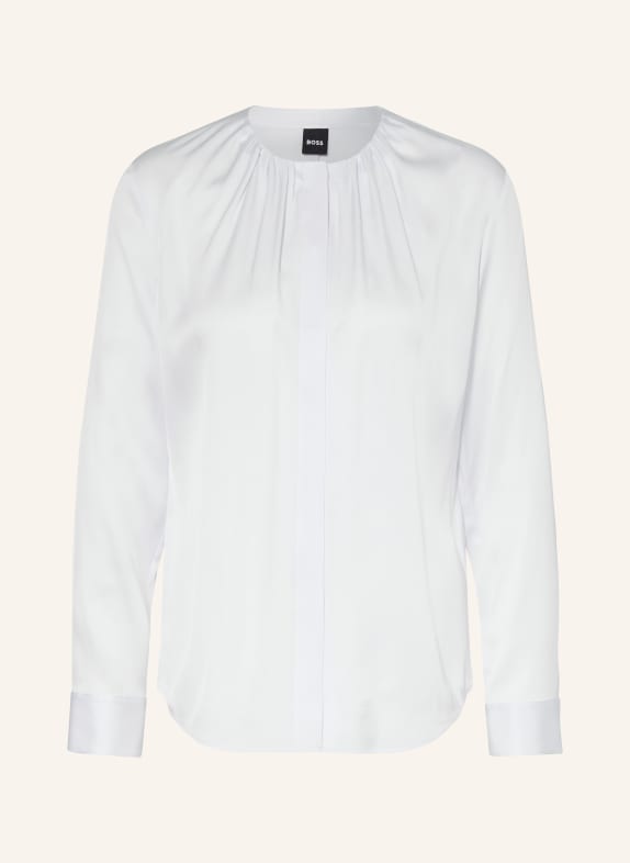 BOSS Seidenbluse BANORAH HELLBLAU