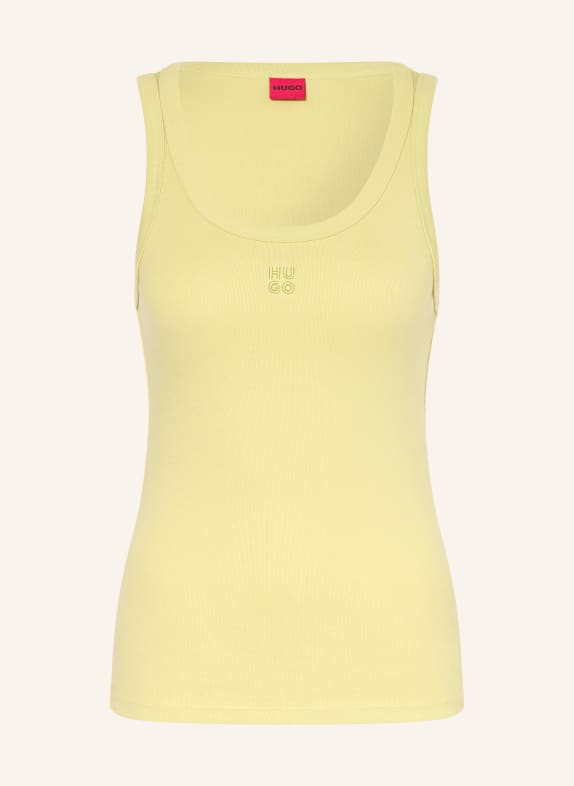 HUGO Top DATAMIA SVĚTLE ZELENÁ