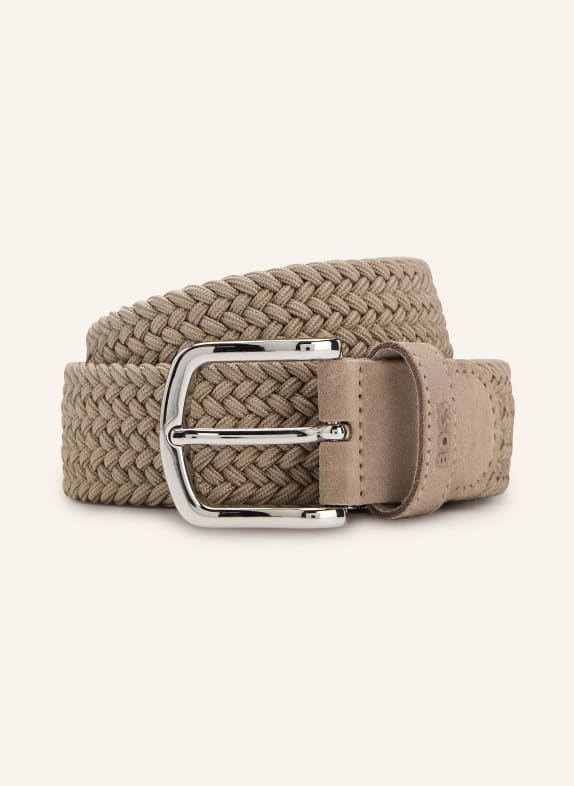 BOSS Flechtgürtel SASH TAUPE