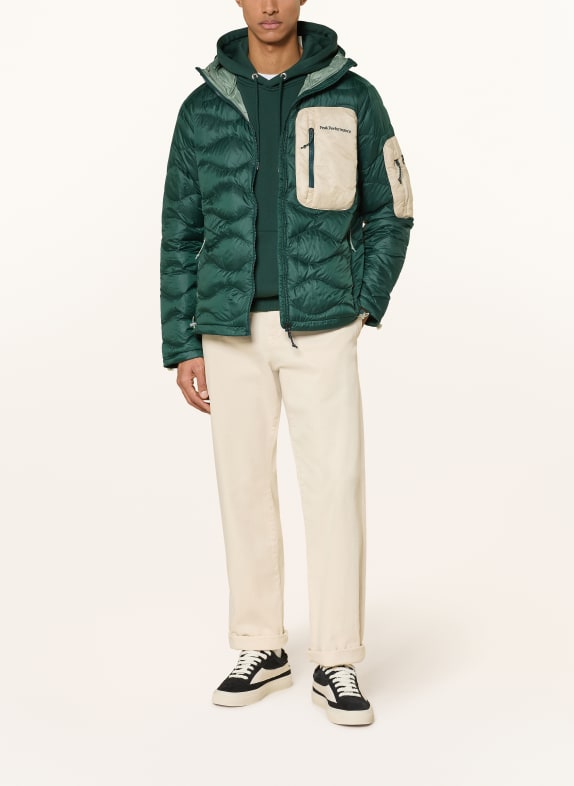 Peak Performance Donsjack HELIUM UTILITY DONKERGROEN / BEIGE