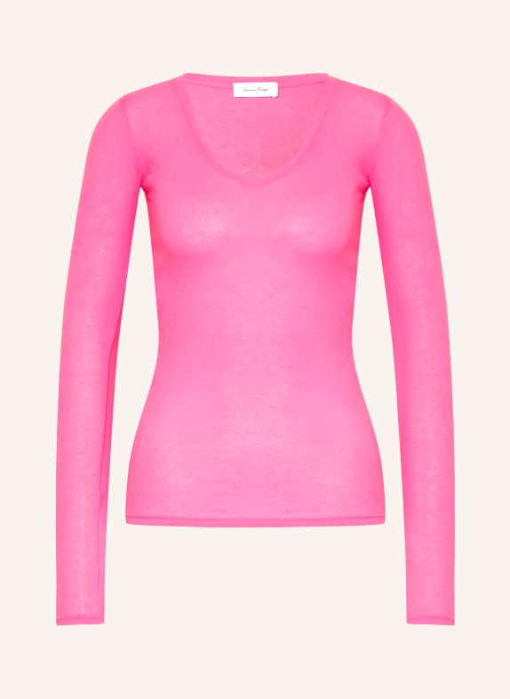 American Vintage Longsleeve MASACHUSETTS NEONPINK