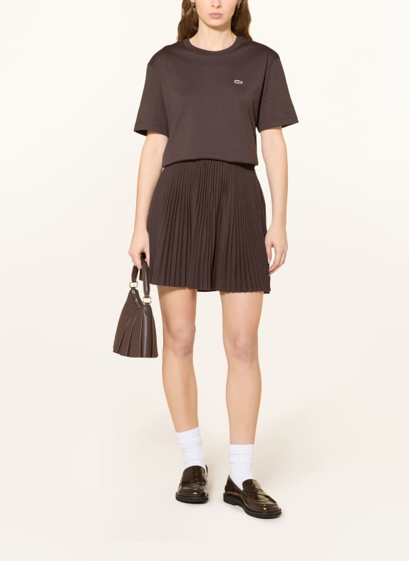LACOSTE T-Shirt DUNKELBRAUN