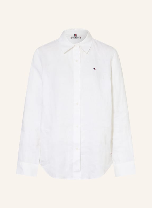 TOMMY HILFIGER Shirt blouse made of linen WHITE