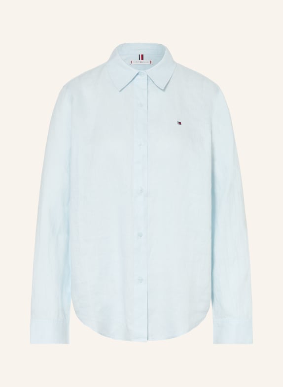 TOMMY HILFIGER Shirt blouse made of linen LIGHT BLUE