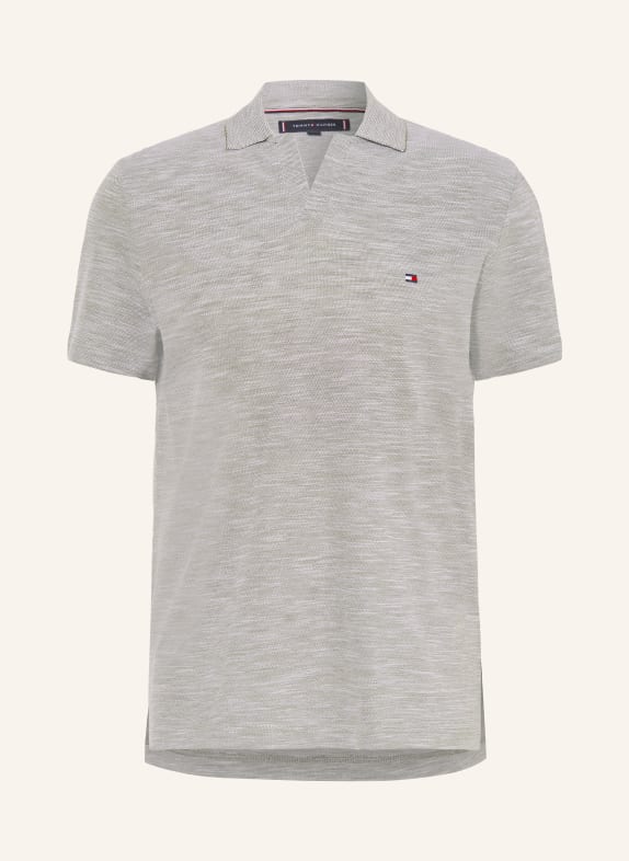 TOMMY HILFIGER Piqué-Poloshirt DUNKELGRÜN / WEISS