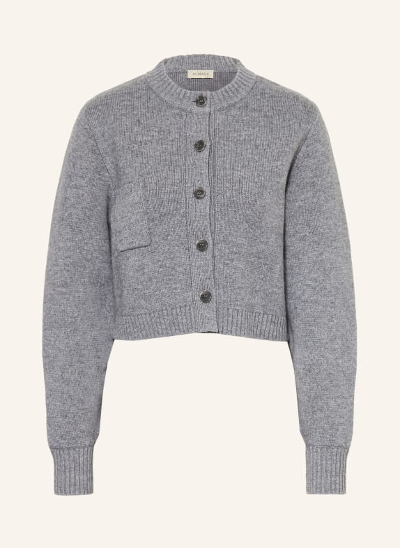ALMADA LABEL Cropped-Strickjacke ZOZO mit Cashmere GRAU