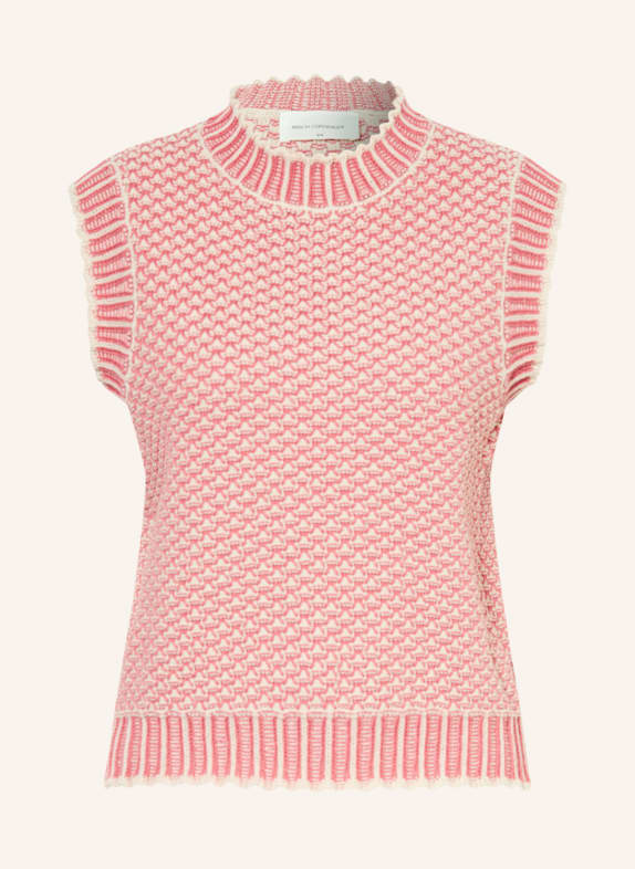 MSCH COPENHAGEN Sweater vest MSCHPILLA DUSKY PINK / CREAM