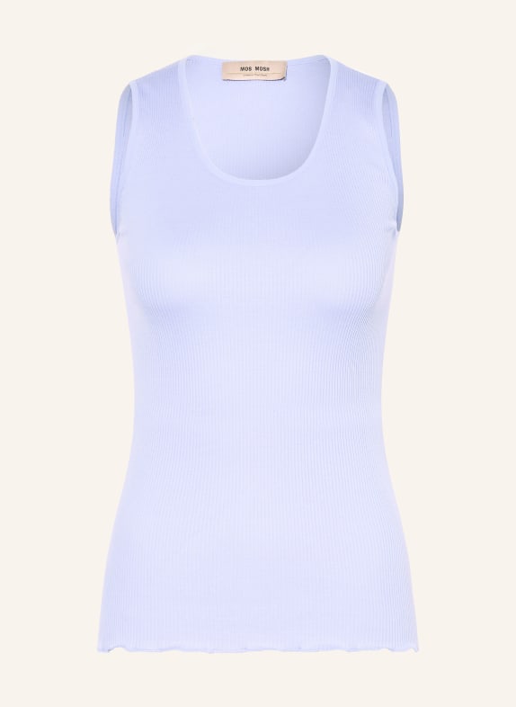 MOS MOSH Top MMELAINE s hedvábím TMAVĚ MODRÁ
