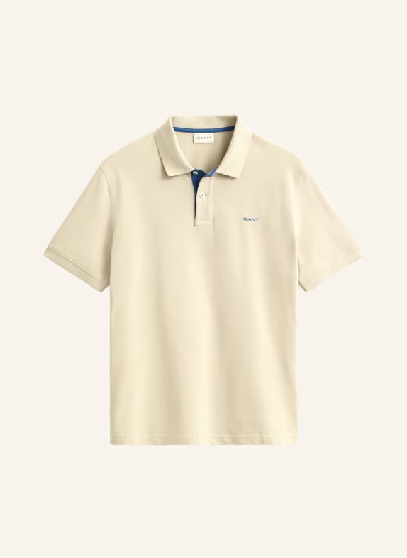 GANT Koszulka polo z piki BEŻOWY