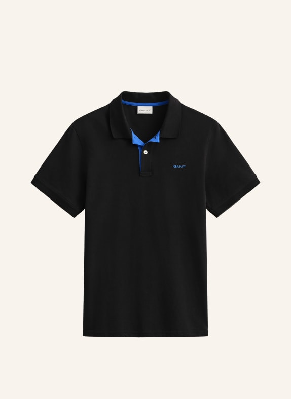 GANT Polo piqué NOIR / BLEU