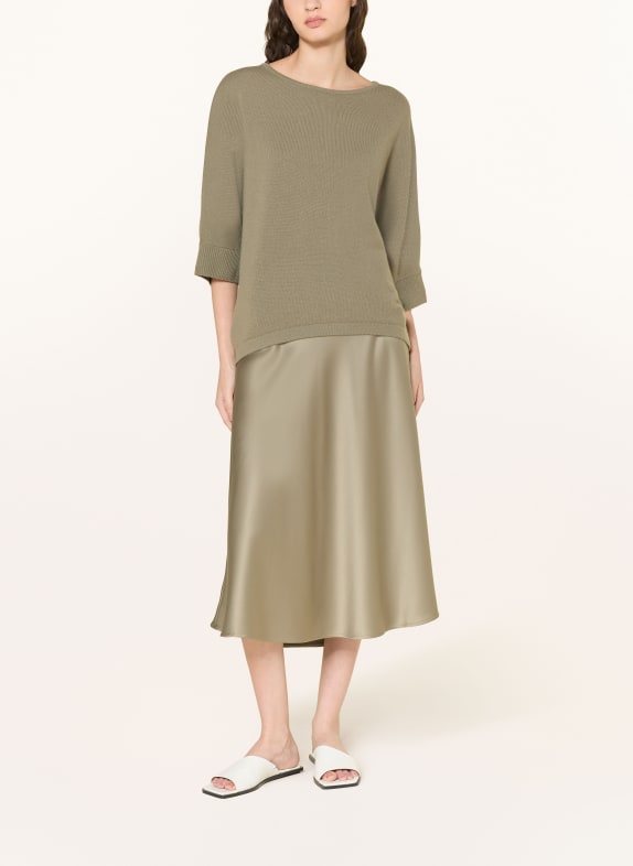 Juvia Trui BLANCA met 3/4-mouwen KAKI