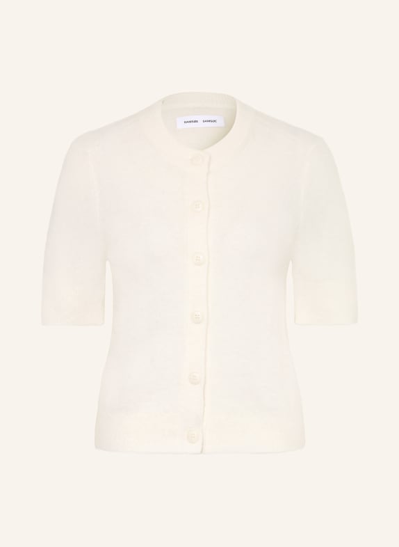SAMSØE  SAMSØE Strickjacke SANOURA mit Merinowolle und Alpaka CREME