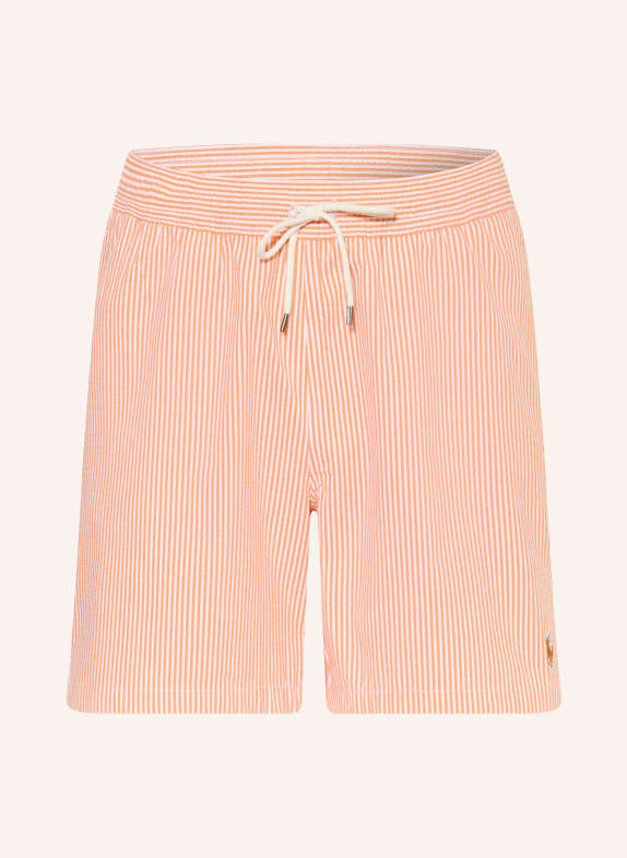 POLO RALPH LAUREN Badeshorts ORANGE / WEISS
