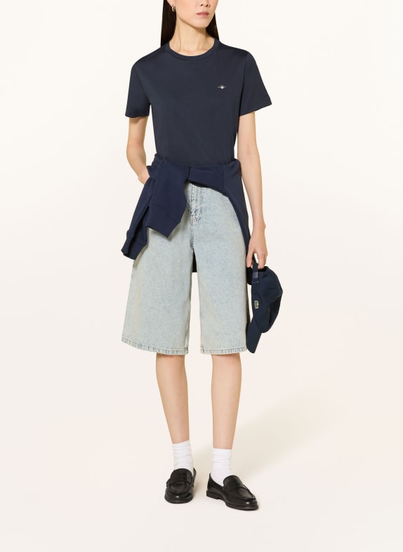 GANT T-shirt DONKERBLAUW