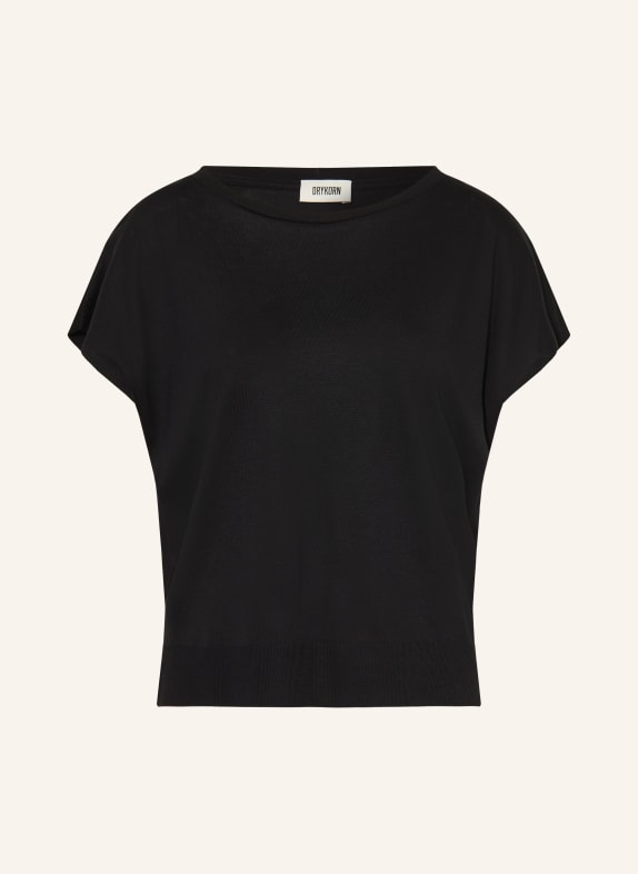 DRYKORN Tričko VANOPE ČERNÁ