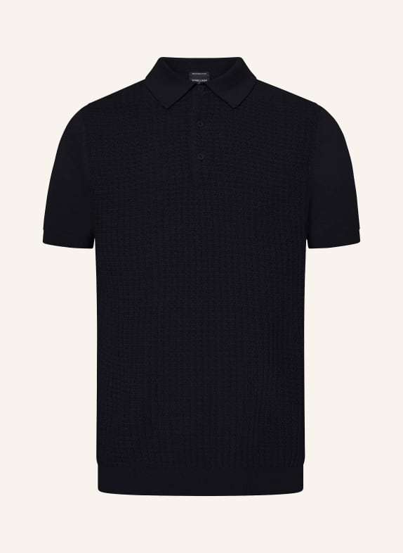 STRELLSON Strick-Poloshirt ADRIAN DUNKELBLAU
