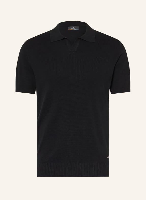 RAGMAN Polo en maille NOIR