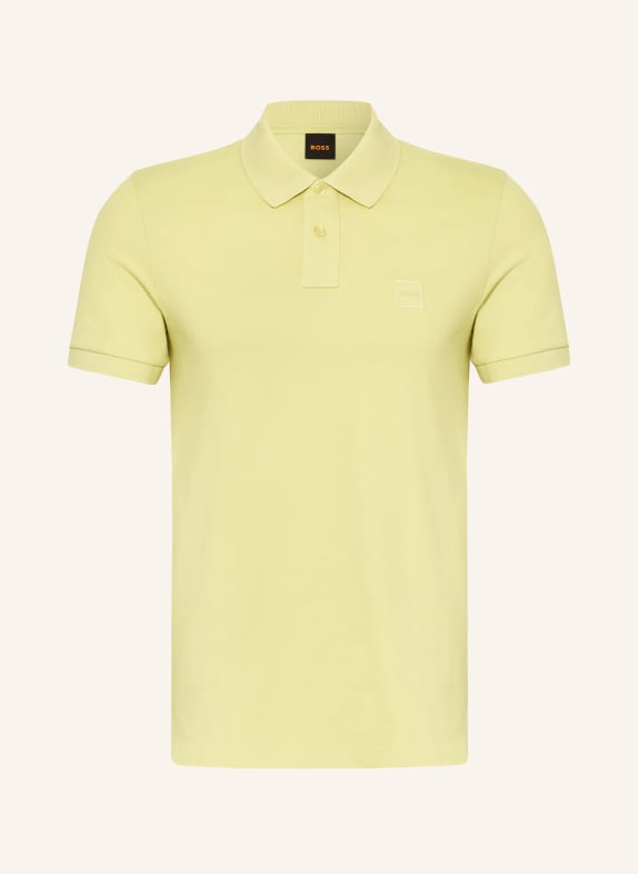 BOSS Žerzejová polokošile PASSENGER ŽLUTÁ