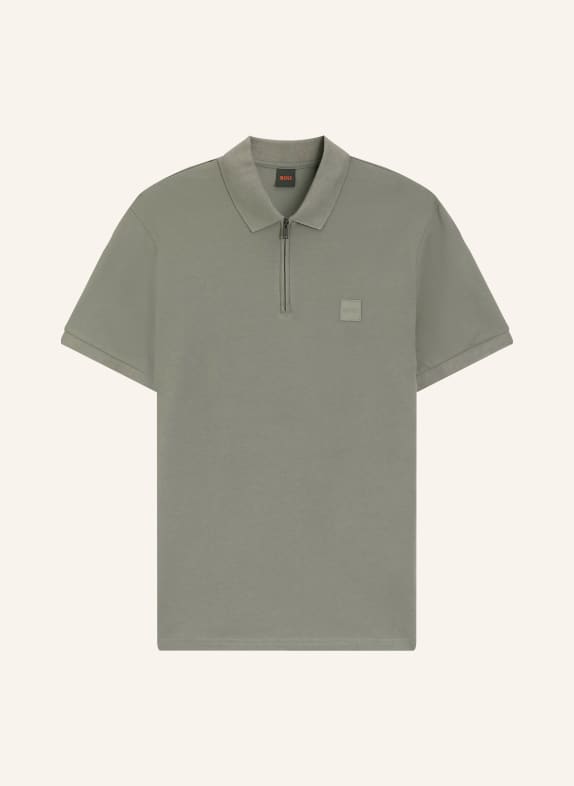 BOSS Piqué-Poloshirt PASSERZIP KHAKI