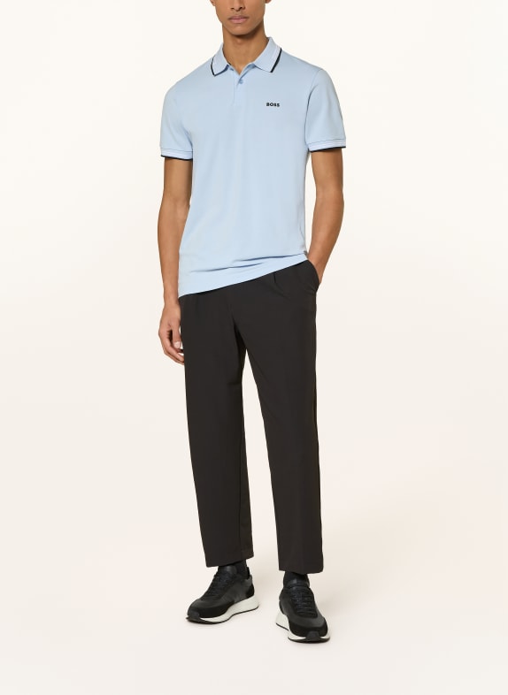 BOSS Pikétröja PAUL Slim Fit LJUSBLÅ