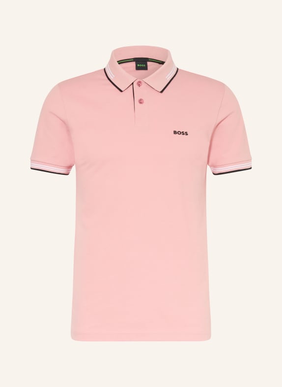 BOSS Piqué polo shirt PAUL slim fit SALMON