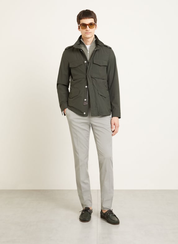 MOORER Fieldjacket DENVER-STP DARK GREEN