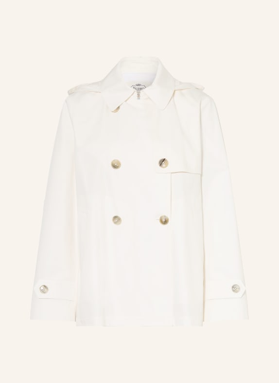 HERNO Trenchcoat mit abnehmbarer Kapuze CREME