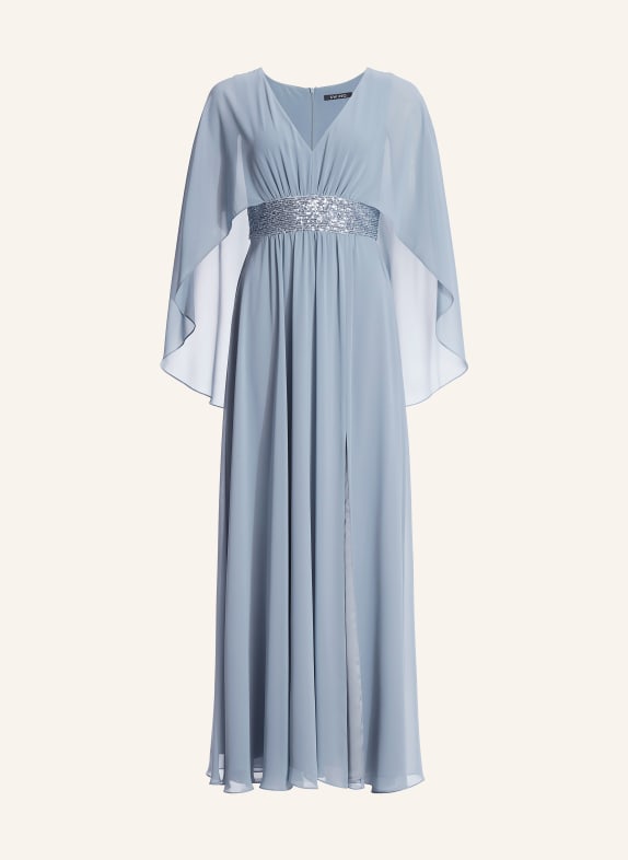 SWING Robe de soirée à paillettes BLEU GRIS