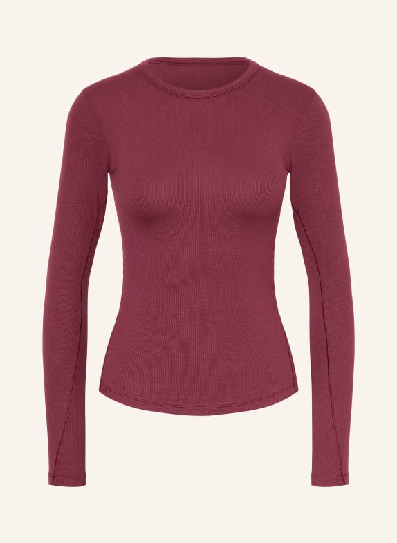 lululemon T-shirt à manches longues HOLD TIGHT ROUGE FONCÉ
