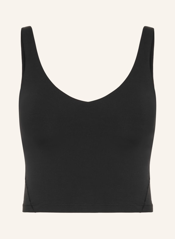 lululemon Krátký top ALIGN ČERNÁ